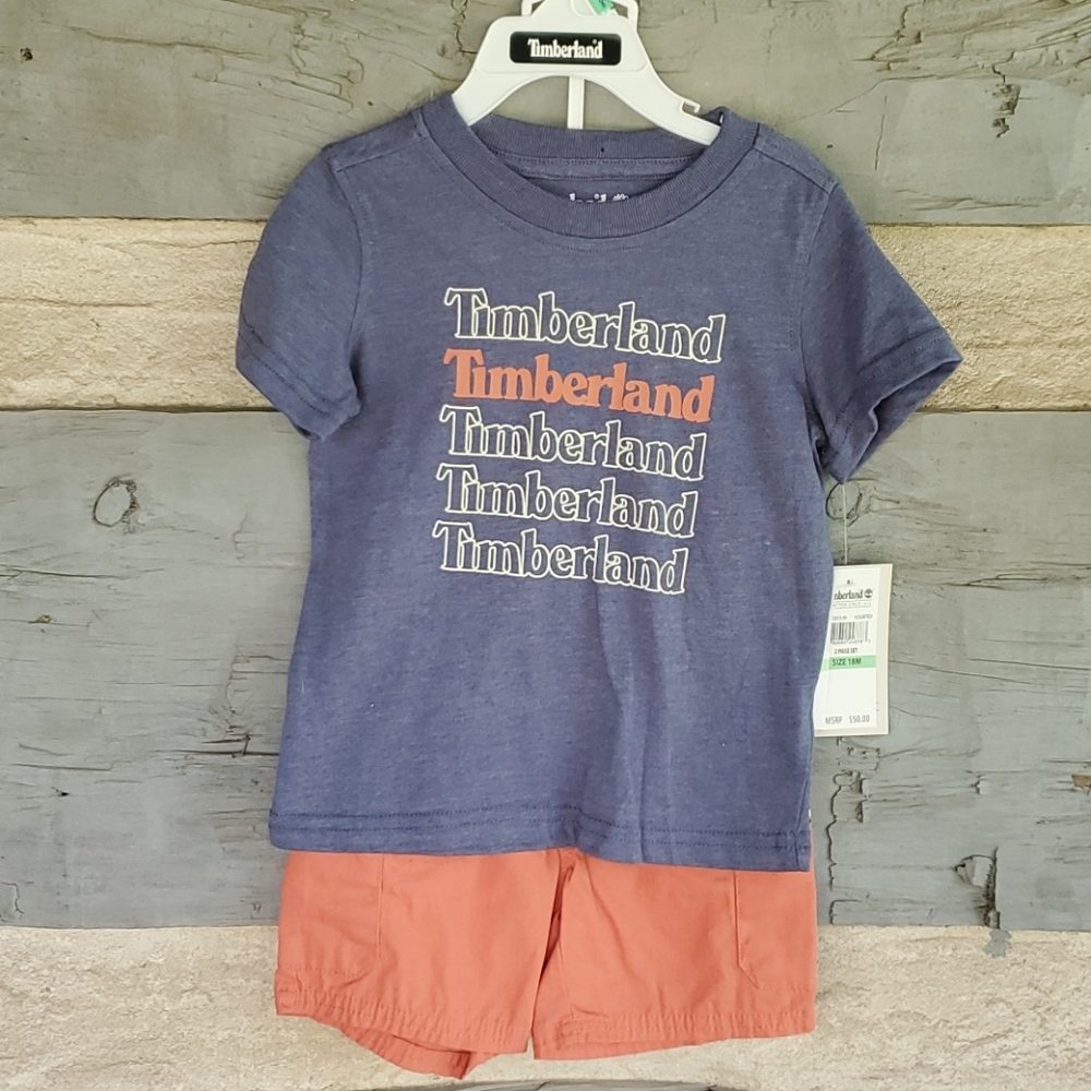 NEW SIZE 18M TIMBERLAND SHORT SET